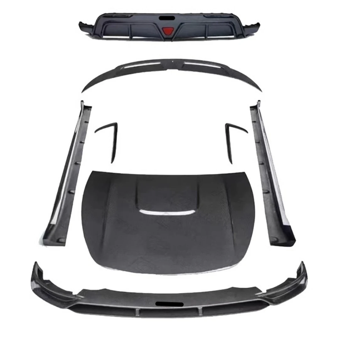 Kit fibra de carbono Tesla Model Y – parachoques, faldón y alerón