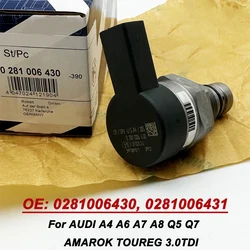 Válvula alivio presión rail 0281006430 para Audi A4 A6 A7 Q5 3.0 TDI