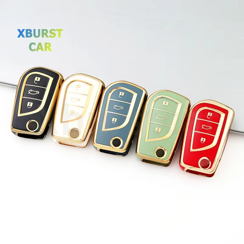 Funda para llave Toyota de 3 botones en TPU – Auris, Corolla y RAV4