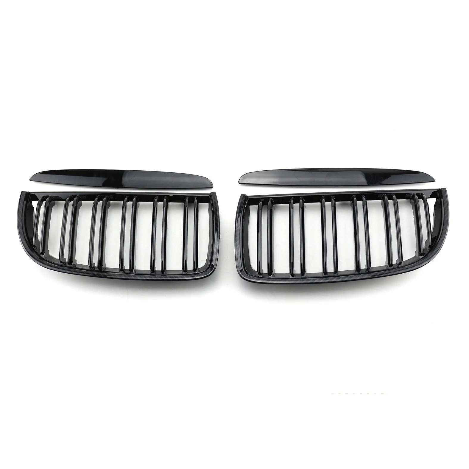 BMW Serie 3 E90 rejilla de radiador negra brillante 2005-2009 - imagen 4