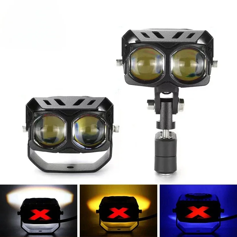 Faro LED multicolor con ojo de Diablo para moto eléctrica - imagen 2