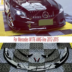Canards delanteros Aero Flicks para Mercedes Clase A W176 AMG-Line