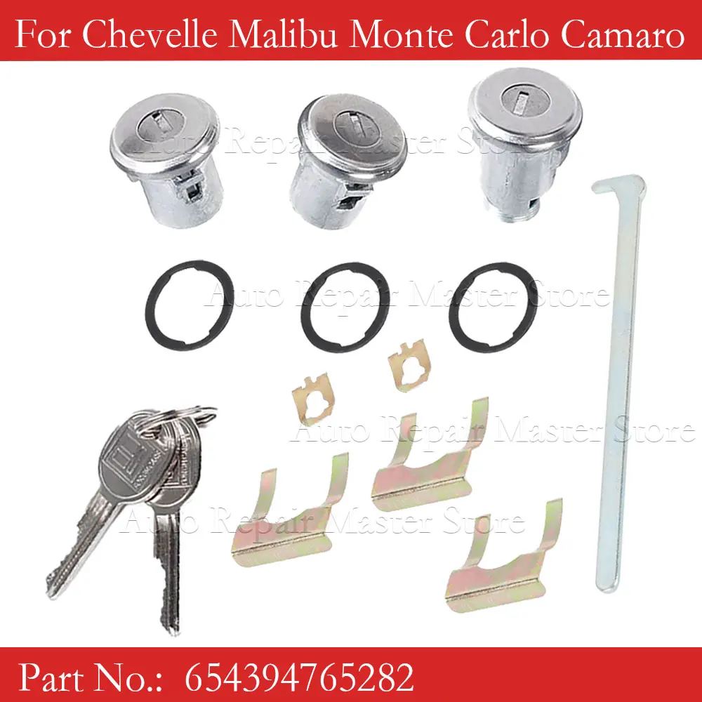 Kit de cerraduras de puerta y maletero Chevrolet Camaro y Chevelle