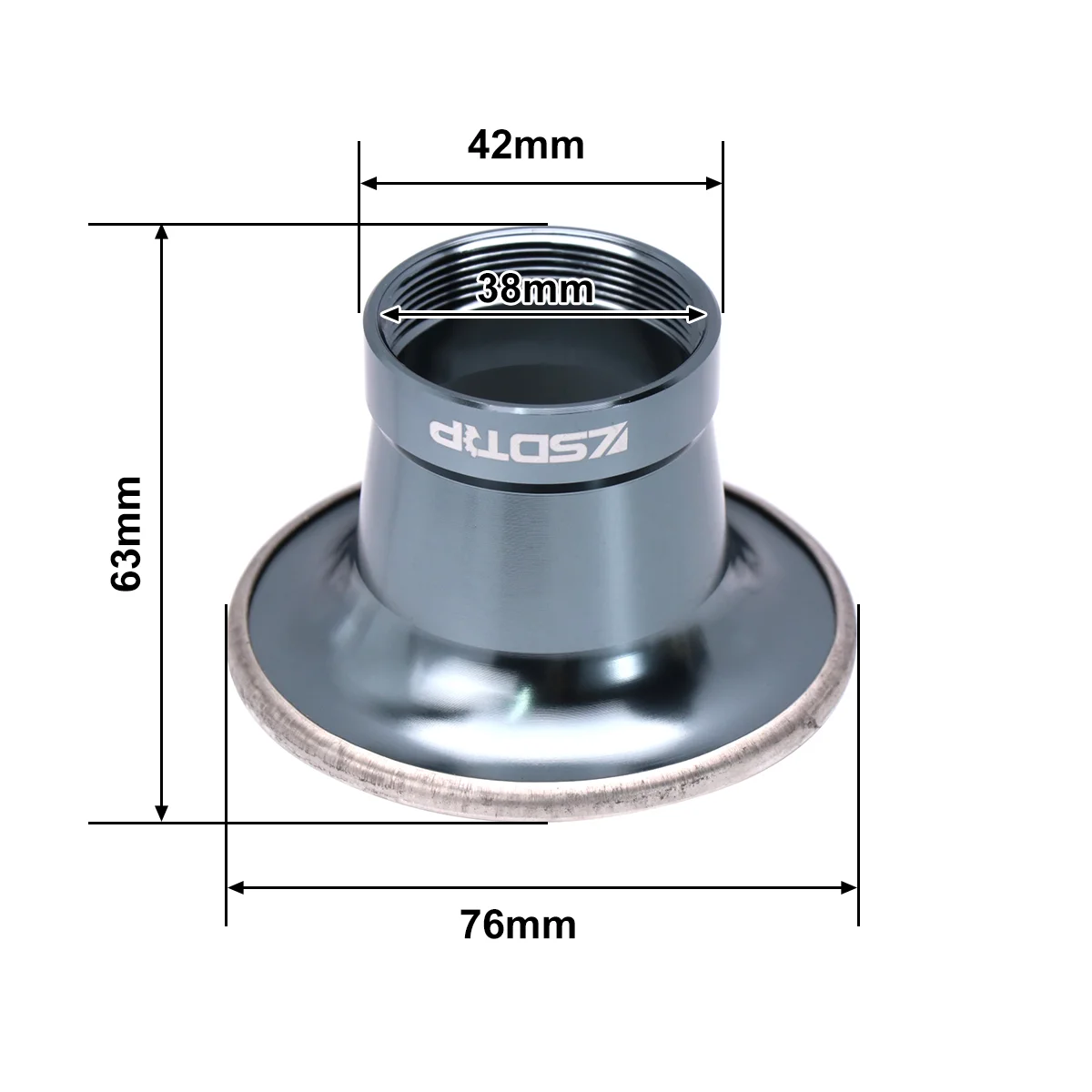 Trompeta de admisión ZSDTRP 38 mm aluminio CNC para carburador PHBL - imagen 4