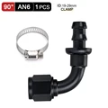 AN6 90 Degree Black