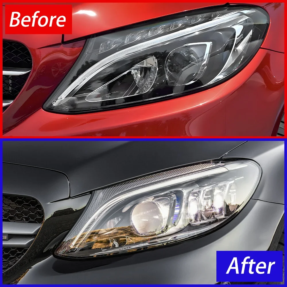 Faros LED proyector para Mercedes Clase C W205 2015-2021 - imagen 4