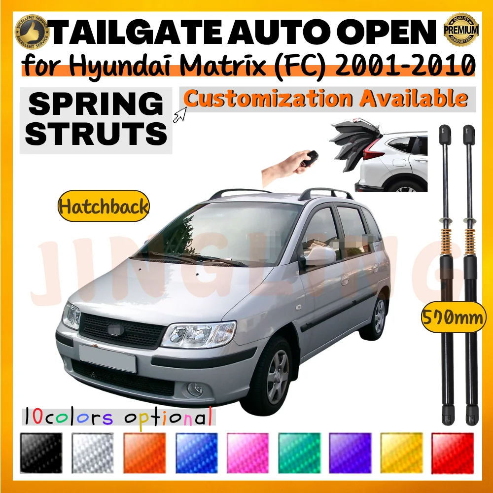 Puntales de maletero para Hyundai Matrix FC 2001-2010 – 570mm