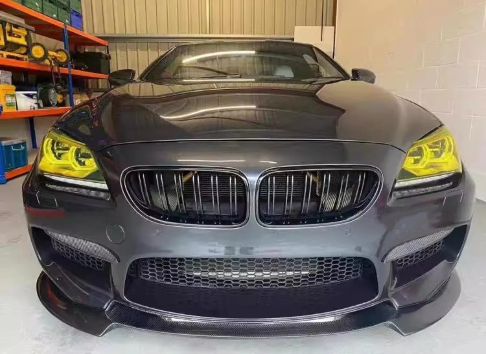 Kit de alerones de carbono estilo M6 para BMW Serie 6 F06/F12/F13 - imagen 2