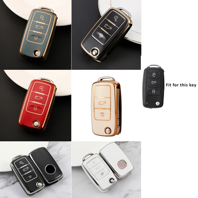 Funda TPU protectora llave remota VW Golf Passat Polo Tiguan