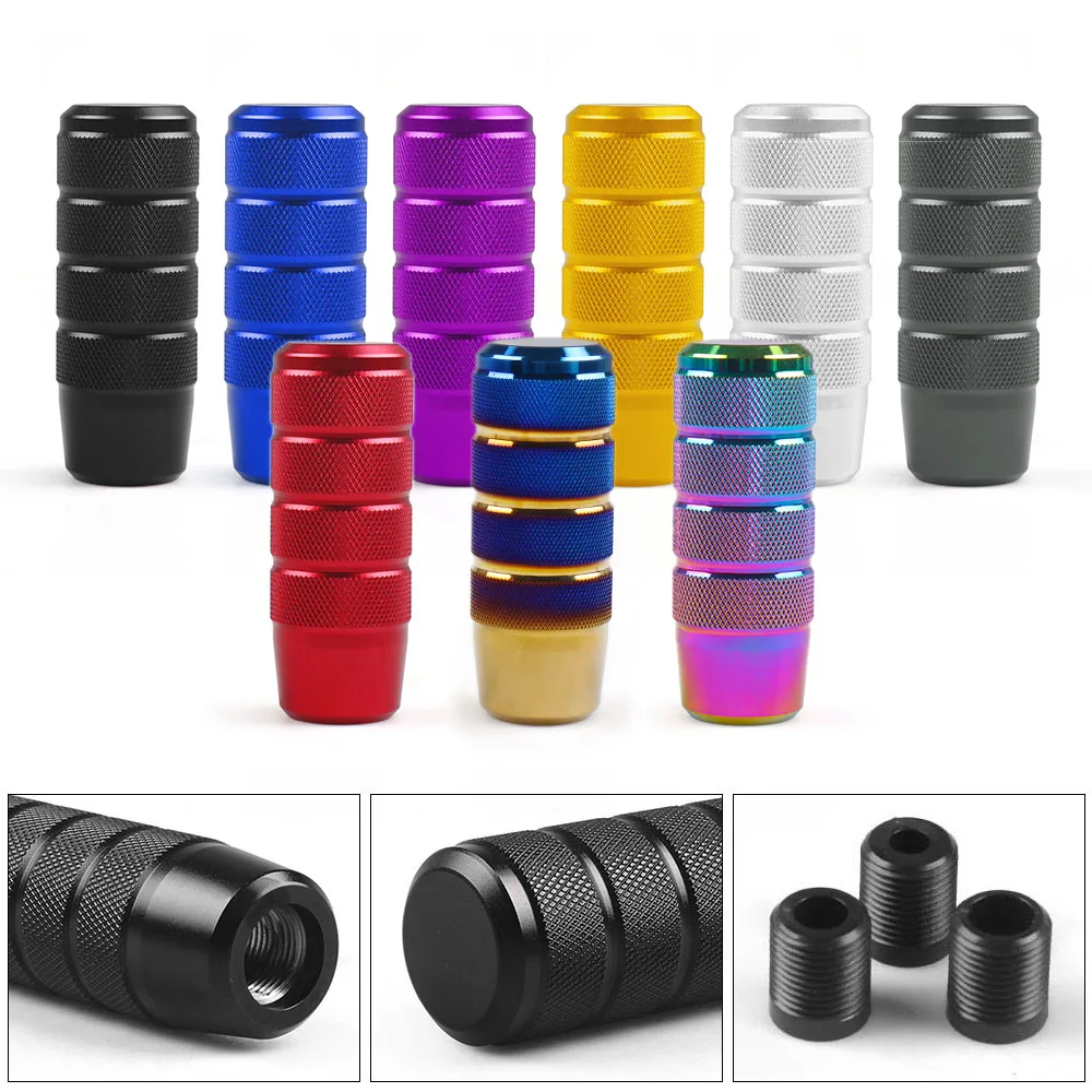 Pomo cambio aluminio antideslizante universal para coche