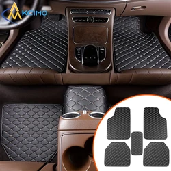 Alfombrillas suelo coche piel PU impermeable - 5 uds