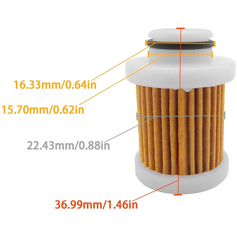 Filtro de combustible Yamaha 6D8-WS24A-00 para fueraborda F50-F115 - imagen 4