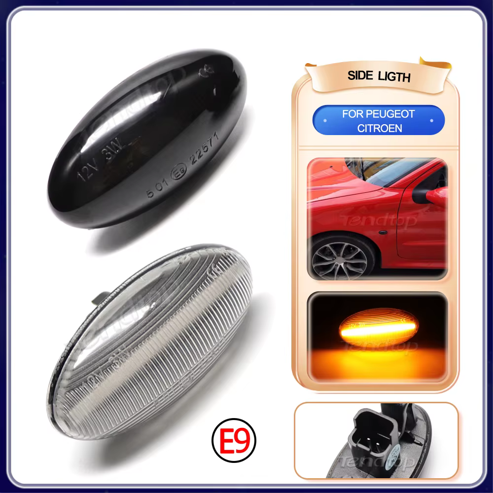 Intermitente lateral LED dinámico para Peugeot 206/307 y Citroën C1 - imagen 2