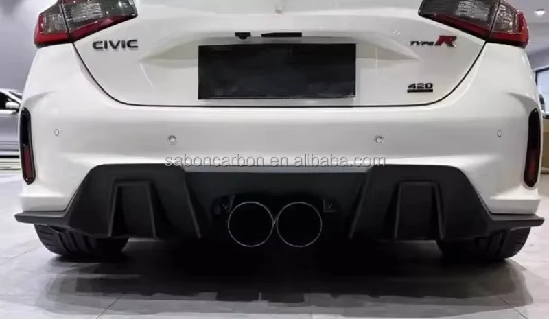 Gran oferta de accesorios para Honda Civic Type R FL5, difusor de parachoques trasero de fibra de carbono, labio agresivo - imagen 2