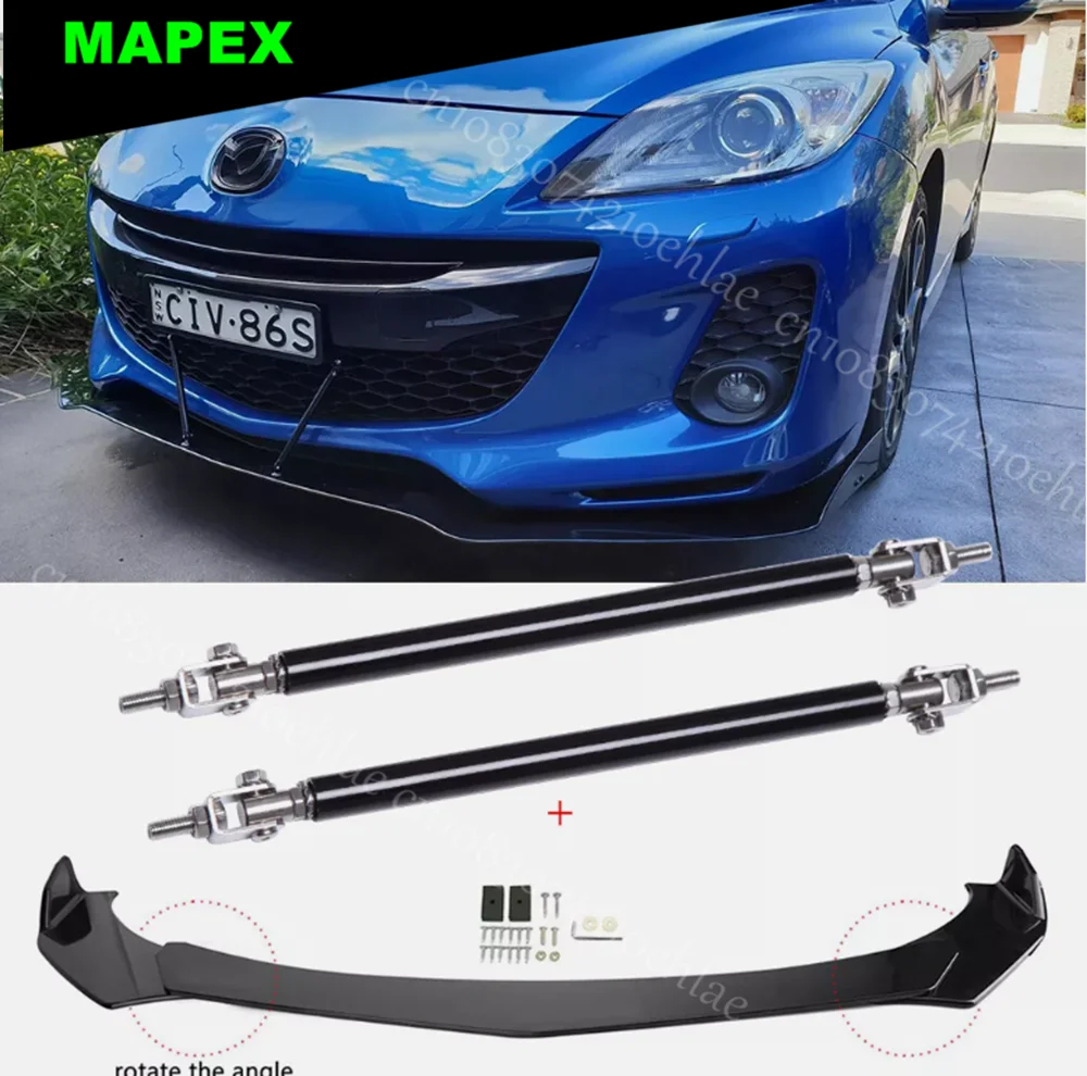 Divisores de alerón de parachoques delantero Mazda 2/3/5/6 y CX-3/5/7