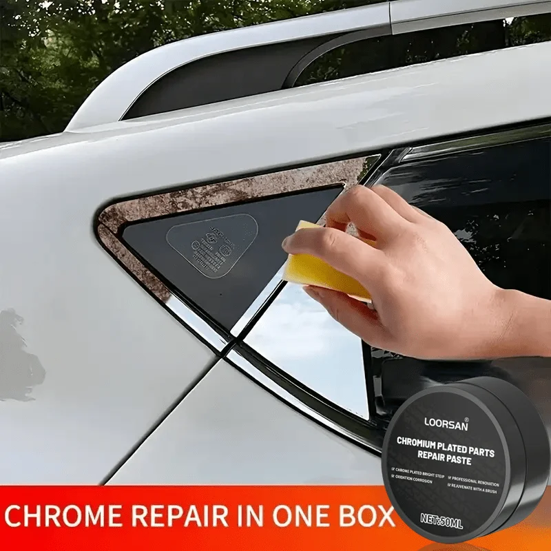 Pasta reparadora para manijas y piezas cromadas de automóvil