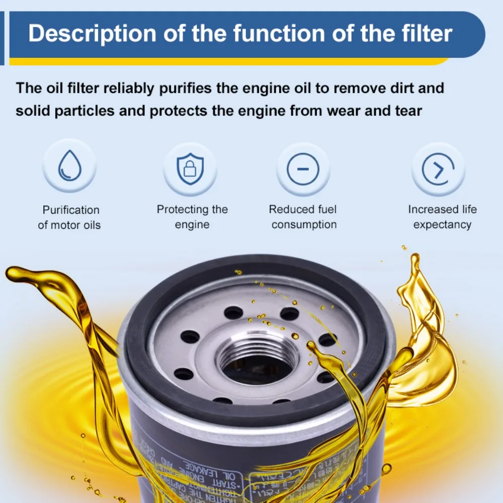 Filtro de aceite Honda X-ADV 750 2017-2019 OEM 15412-MGS-D21 - imagen 4