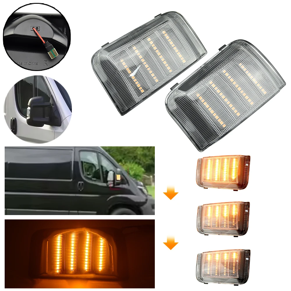 Intermitentes LED dinámicos para retrovisor Citroën Relay 2006-2019