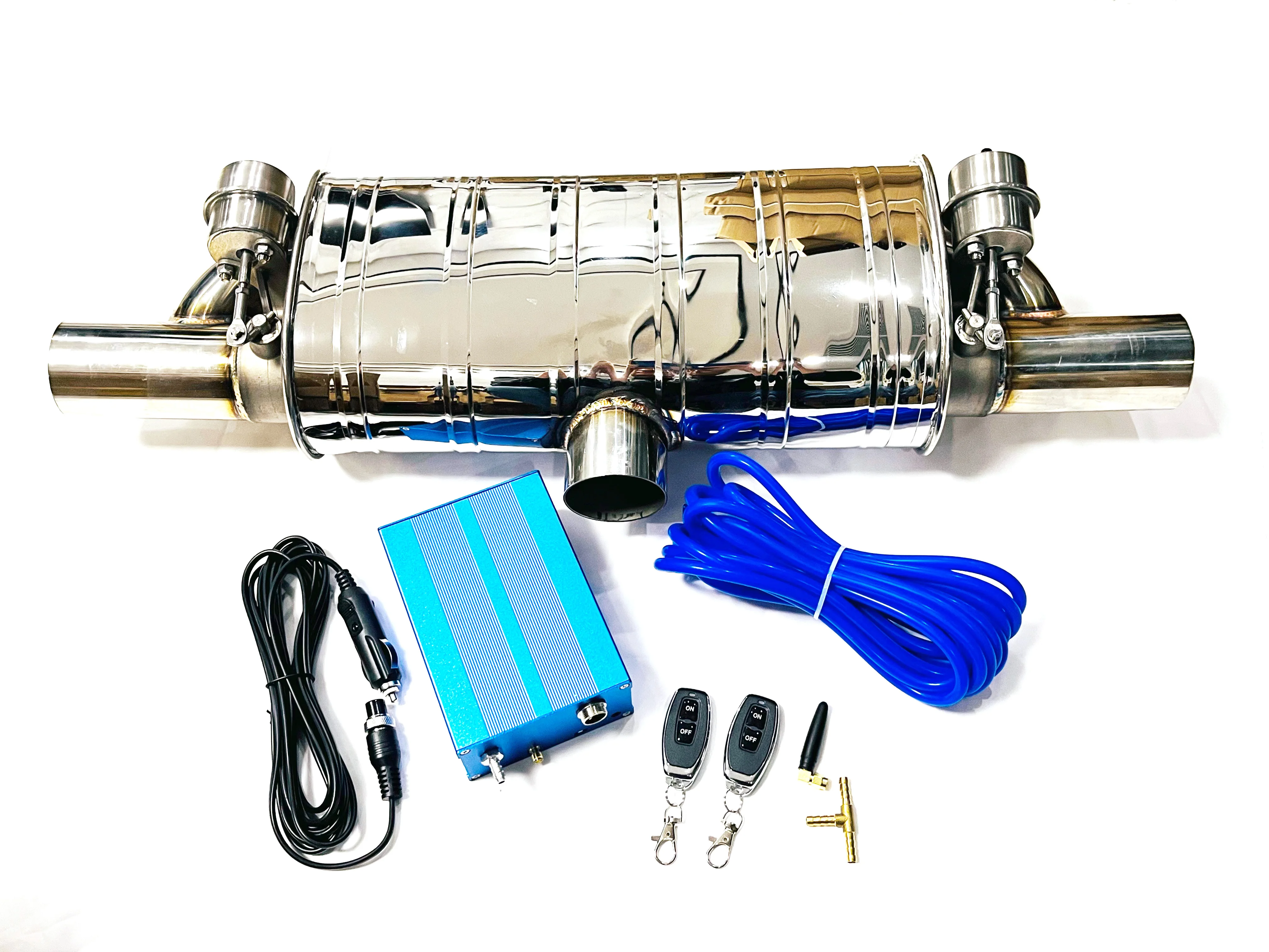 Válvula de escape eléctrica remota universal en T acero inoxidable - imagen 2