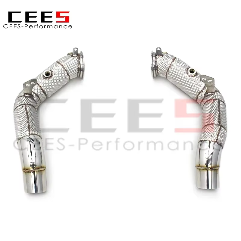 Bajante escape Cees BMW M5 M6 F10 F12 4.4TT 2012-2016 catalítico deportivo SS304