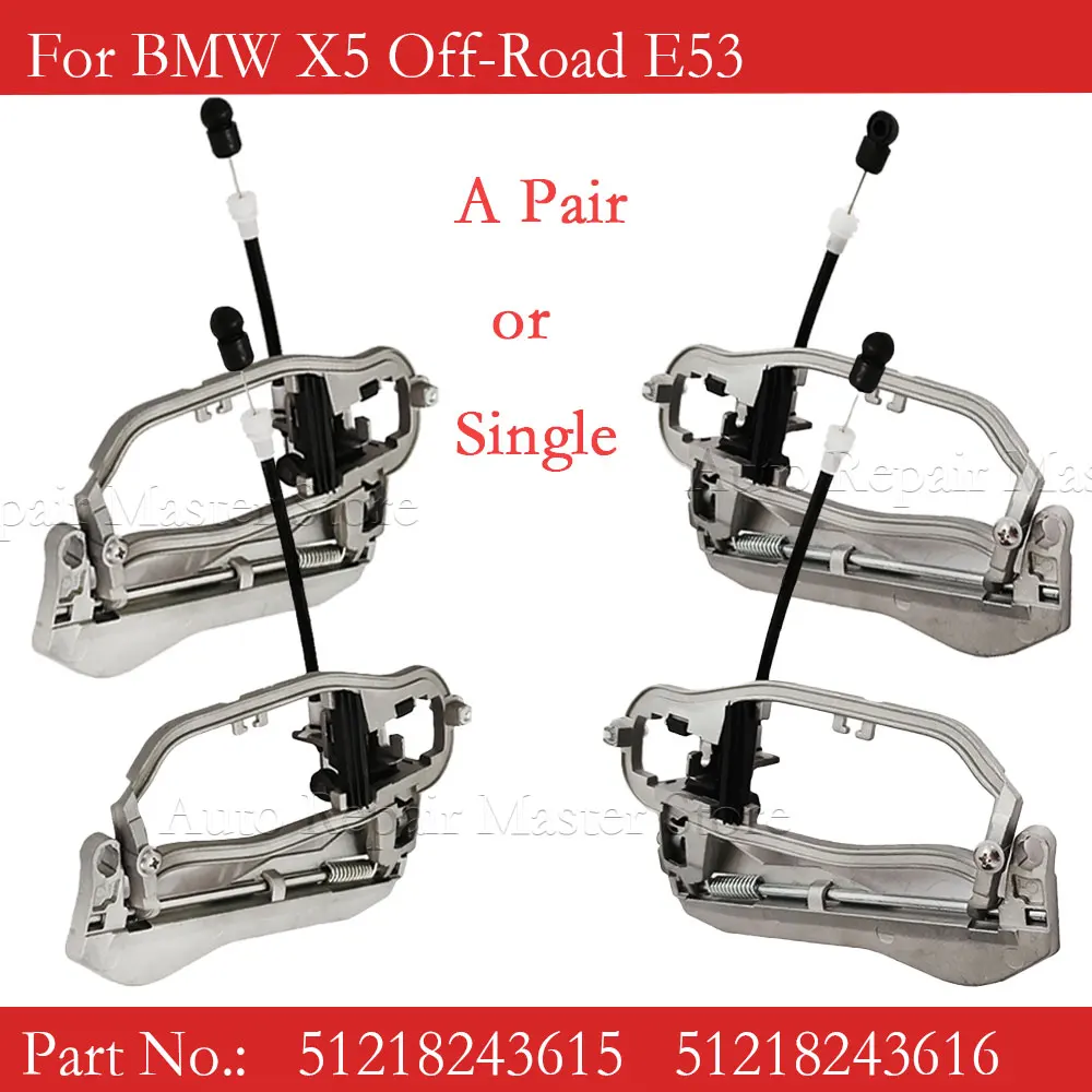 Soporte de maneta de puerta BMW X5 E53 interior y exterior