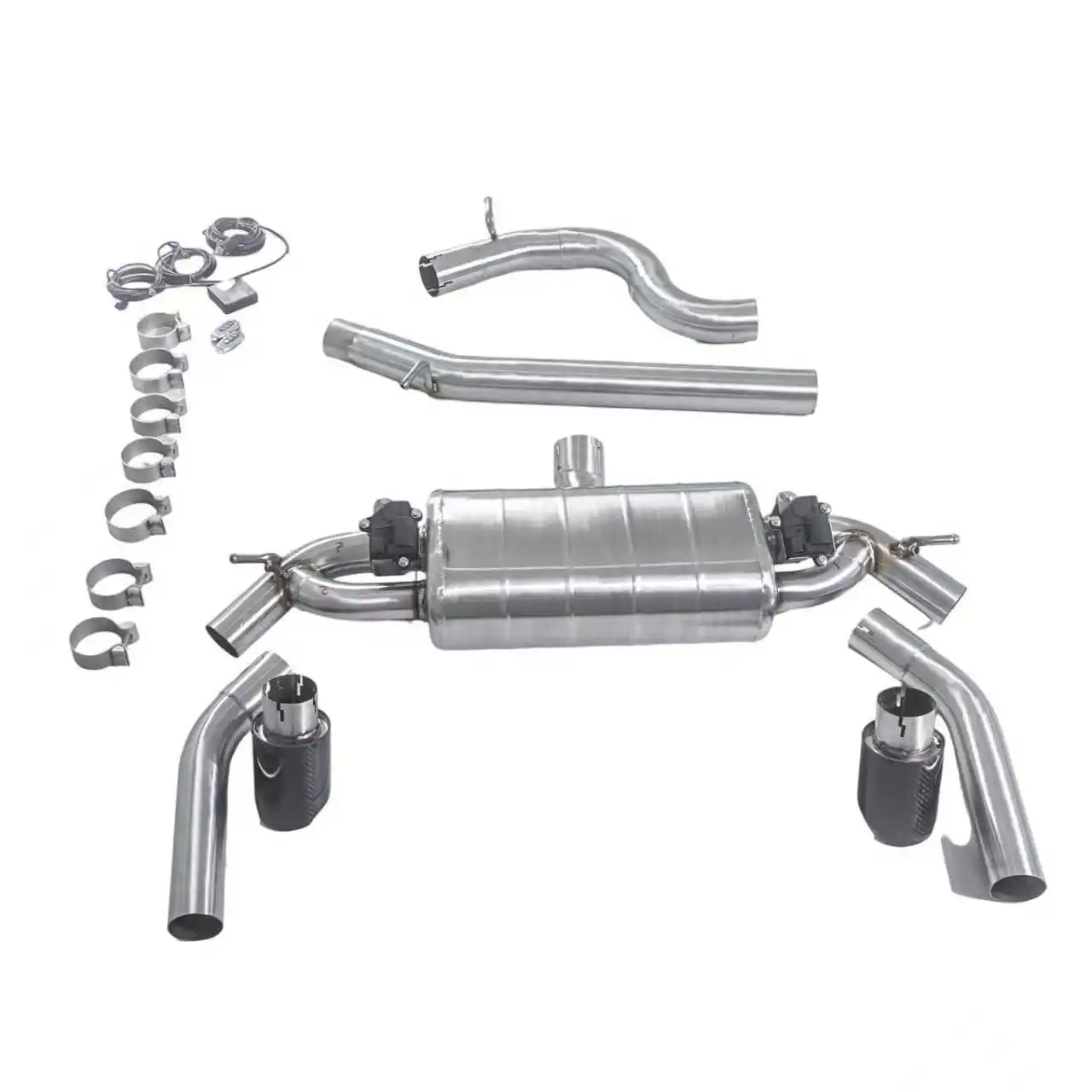 Puntas de escape GFC doble salida para Audi A3 Quattro 2.0T 2018 - imagen 2