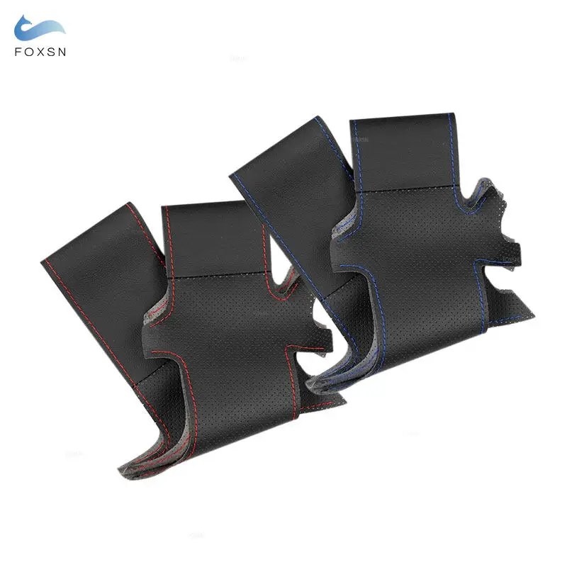 Funda de volante cosida a mano de cuero perforado – Honda Accord VII - imagen 3