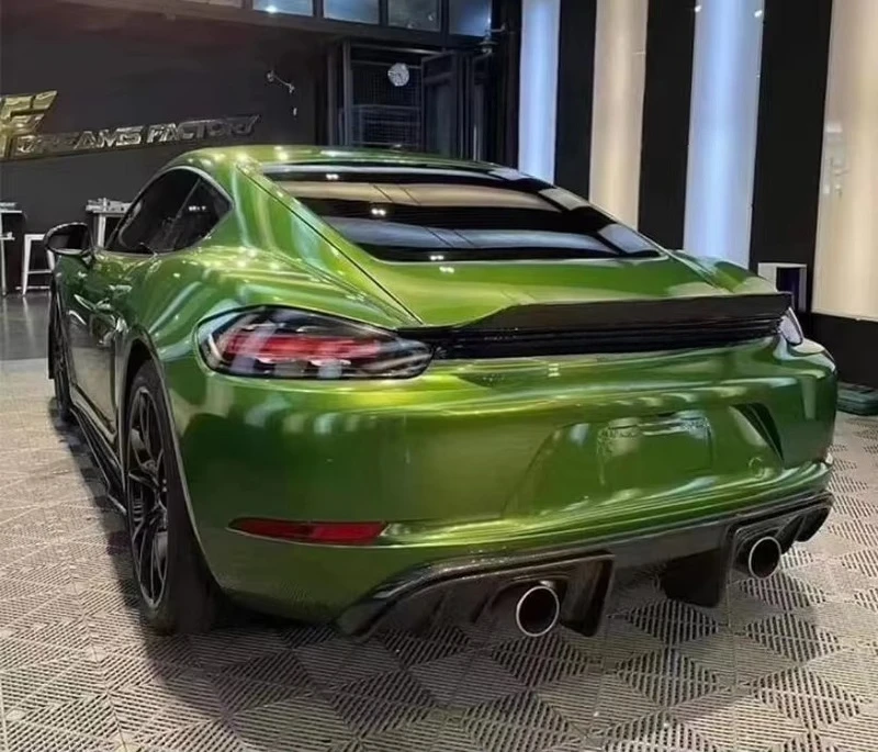 Alerón trasero fibra carbono Porsche Cayman Boxster 718 GT4 2016-2019 - imagen 2