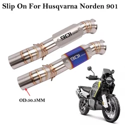 Sistema de escape Husqvarna Norden 901 silenciador modificado tubo enlace medio