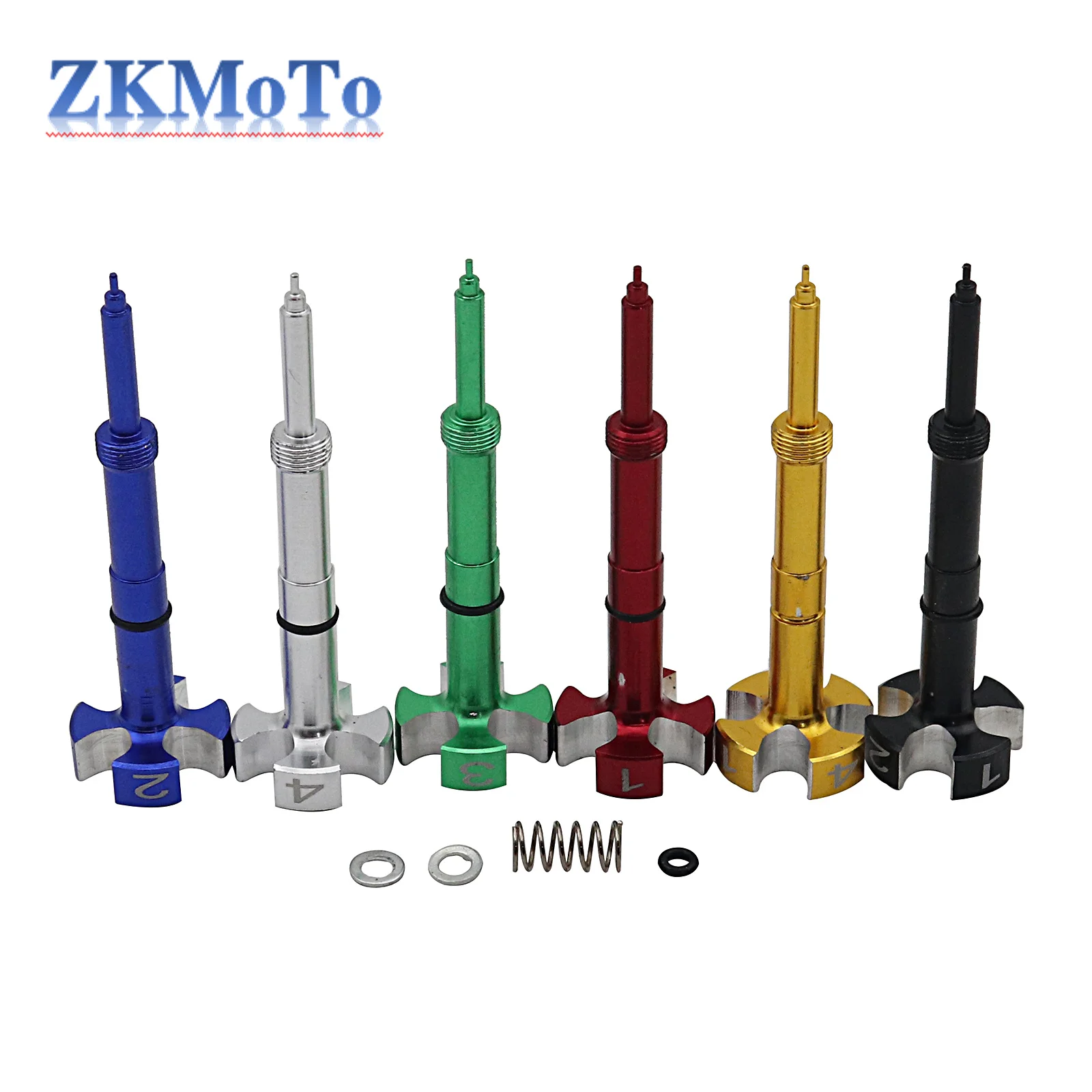 Detalle del tornillo de mezcla anodizado