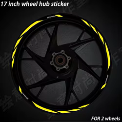 Adhesivos reflectantes para llanta de moto Yamaha de 17 pulgadas