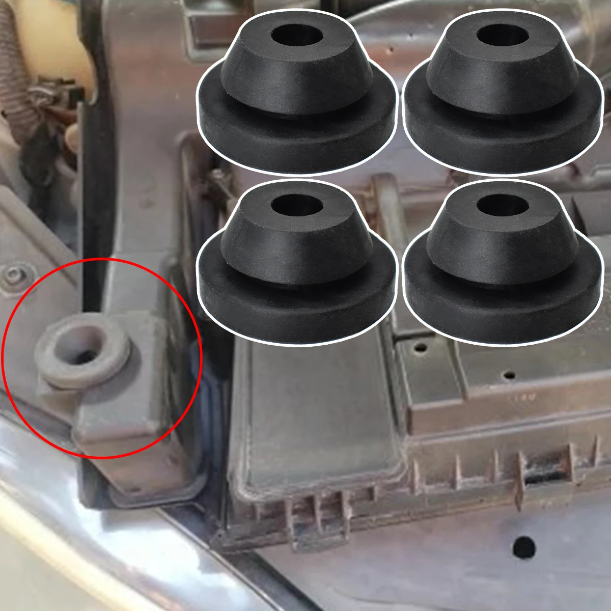 Tope de amortiguador de goma para Audi A1, A3, Q3, TT y VW Golf