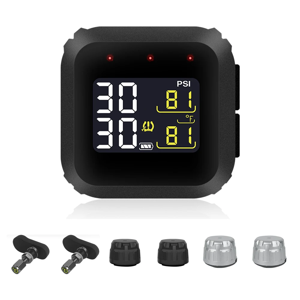 TPMS M3X control presión neumáticos moto LCD exterior impermeable