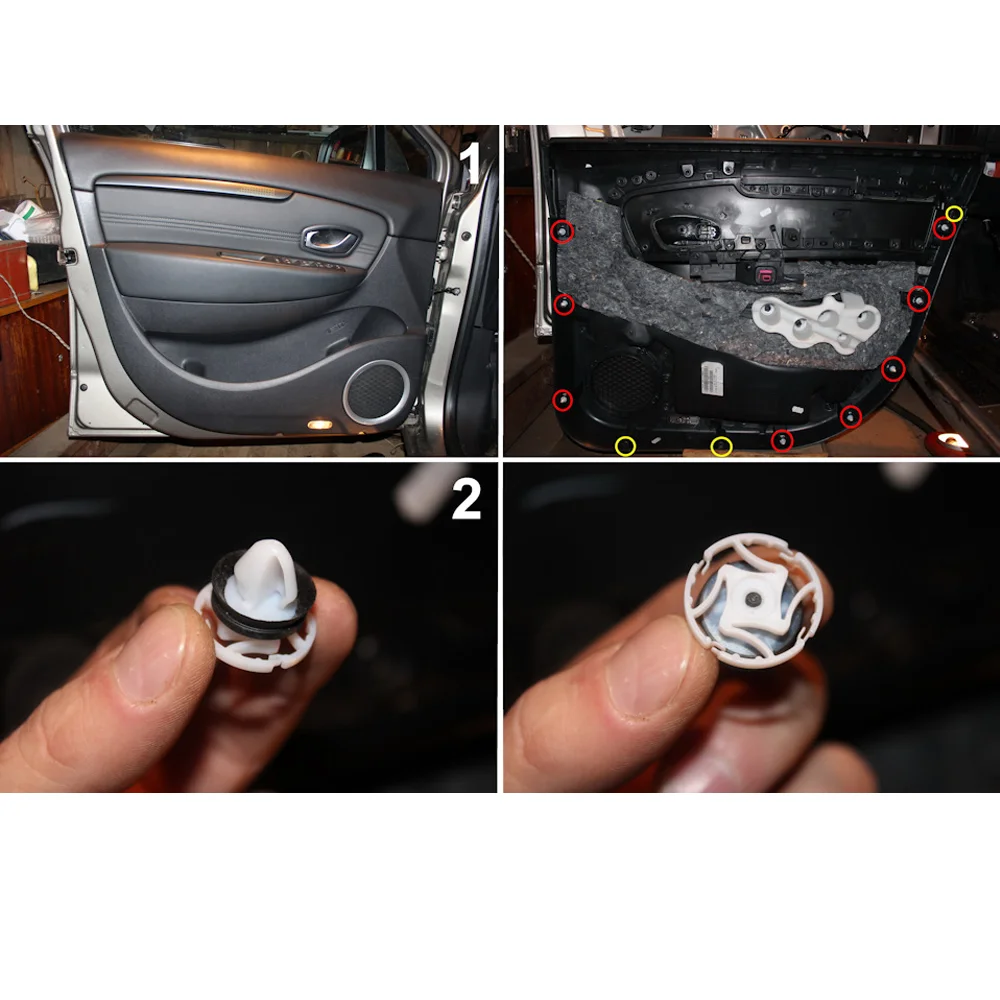 Renault 7703077476 Clips de puerta para Laguna Mégane Trafic - imagen 4