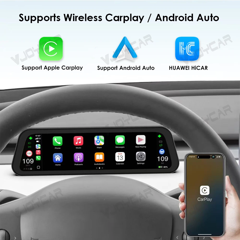 Cuadro Digital Vjoycar 9,6" para Tesla Model 3/Y Highland Juniper - imagen 3
