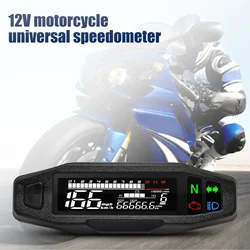 Medidor digital universal moto con velocímetro, odómetro LCD y RPM