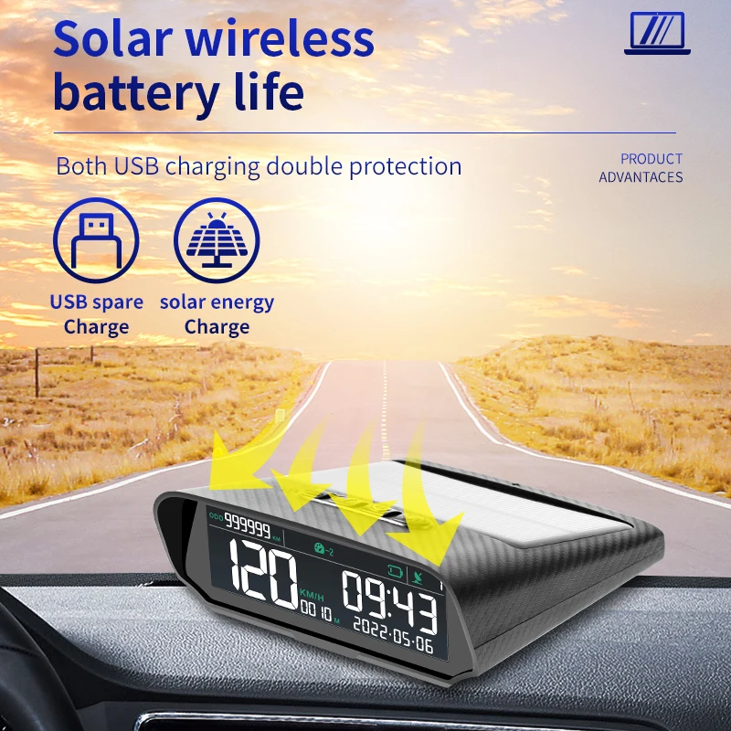 HUD GPS X100 para coche – velocímetro y altímetro LCD - imagen 4
