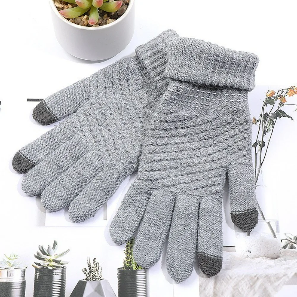 Kit guantes invierno conductor táctil mujer - fríos - punto suave - exteriores - imagen 4