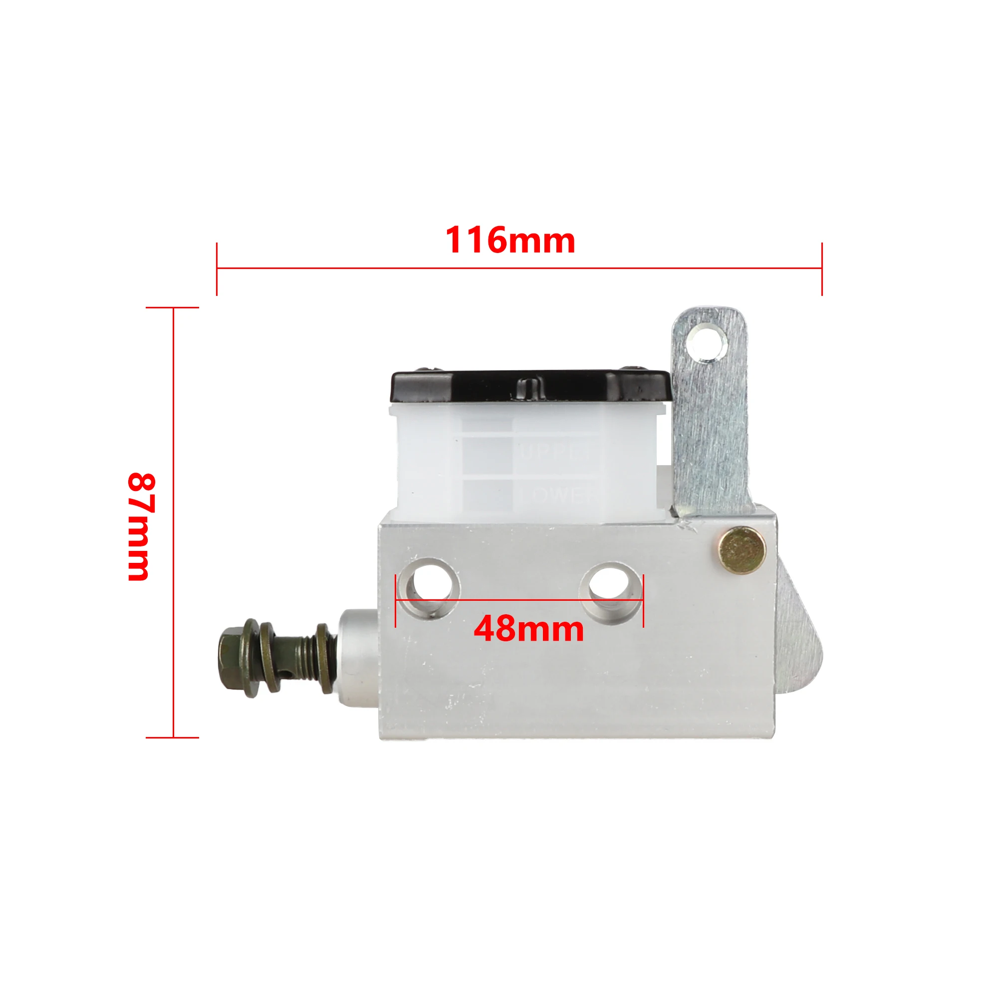 Bomba de freno hidráulica de pie trasera para Karting y Quad - imagen 4
