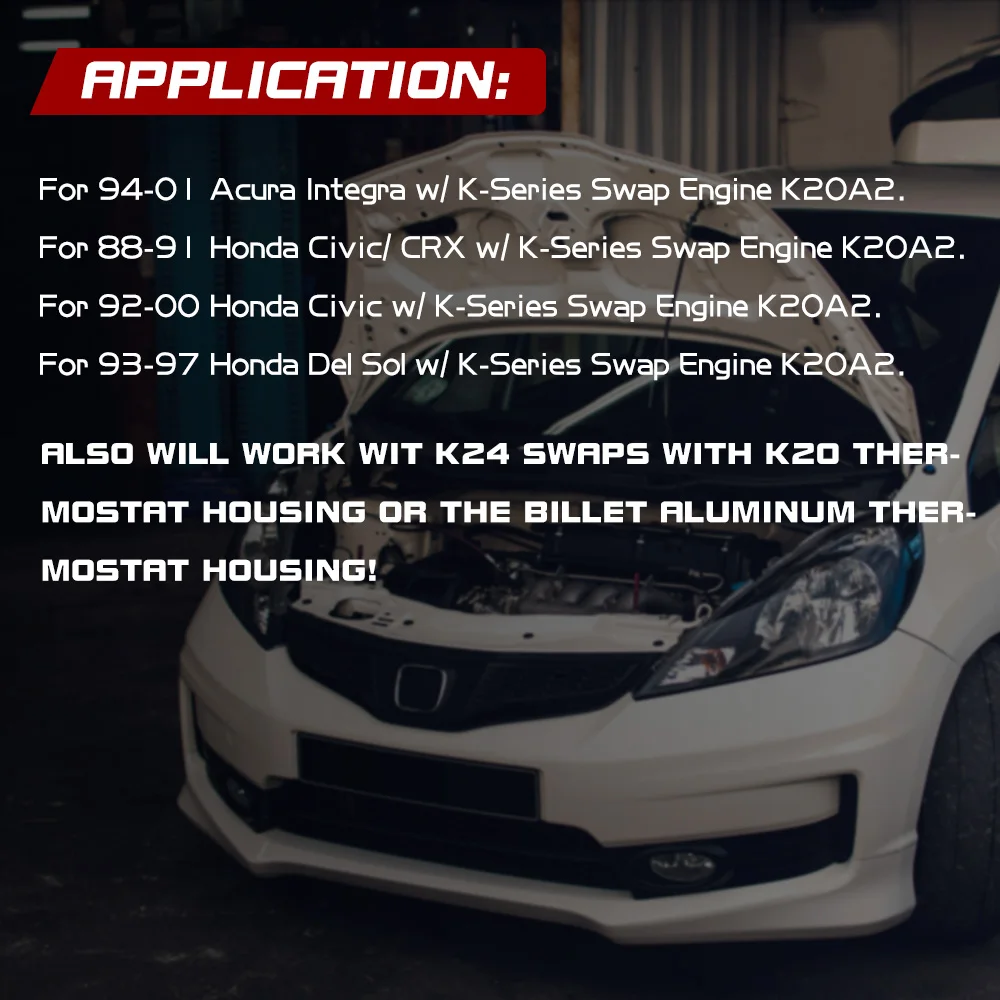 PQY Manguera radiador silicona K20 K24 swap Civic EG EK CRX EF Integra - imagen 4