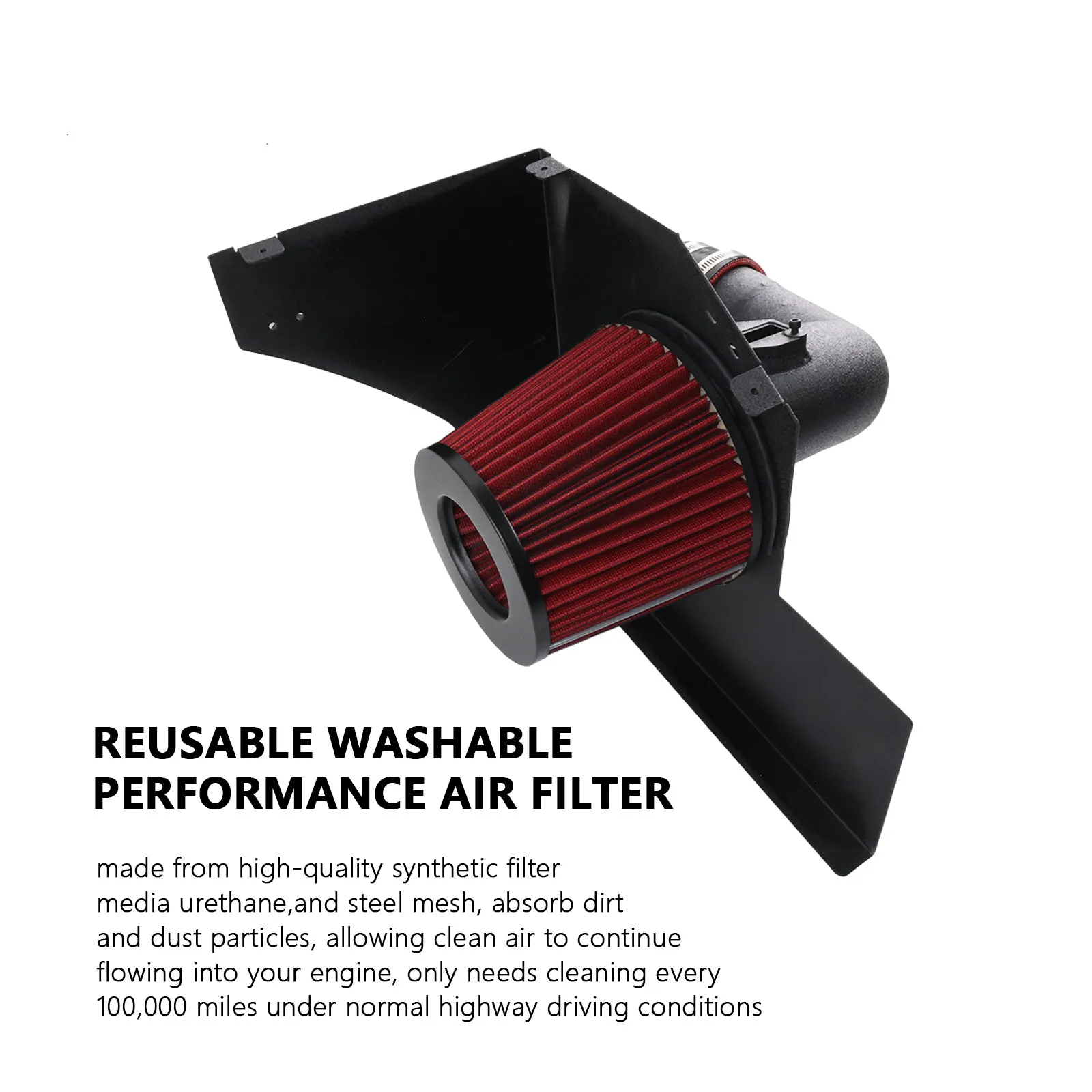 Kit de admisión de aire frío BMW B48 2.0 T con filtro térmico – 120i - imagen 4
