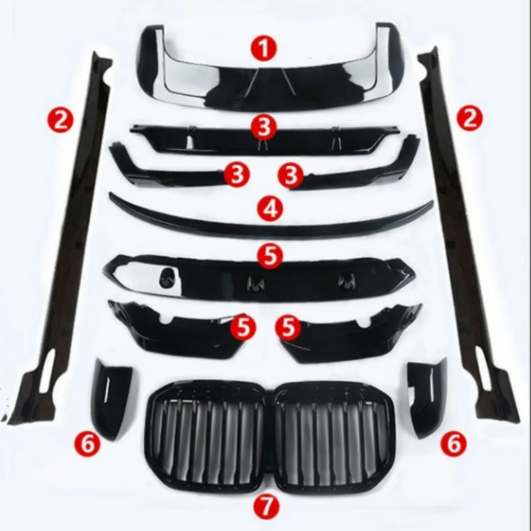 Kit de carrocería BMW X7 G07 2019-2021 con labios y faldones