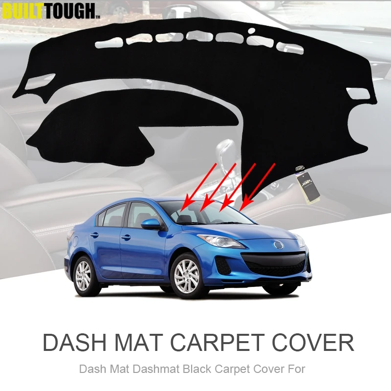 Xukey Cubierta de salpicadero Mazda 3 BL 2009-2013 antideslizante