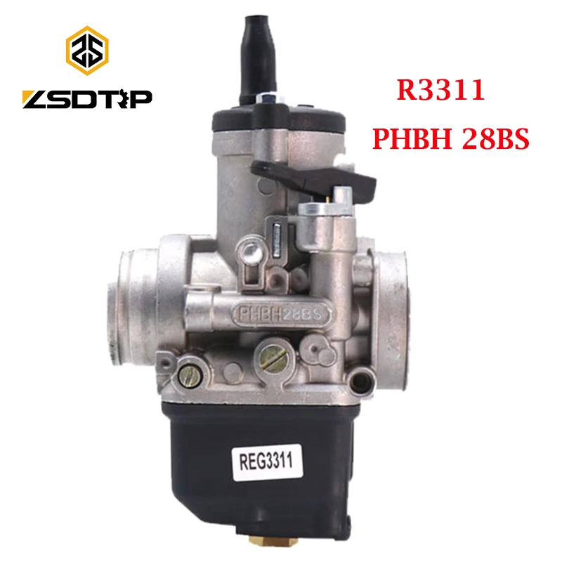 Carburador ZSDTRP Dellorto PHBH 28BS R3311 para moto 4T 125-300 cc