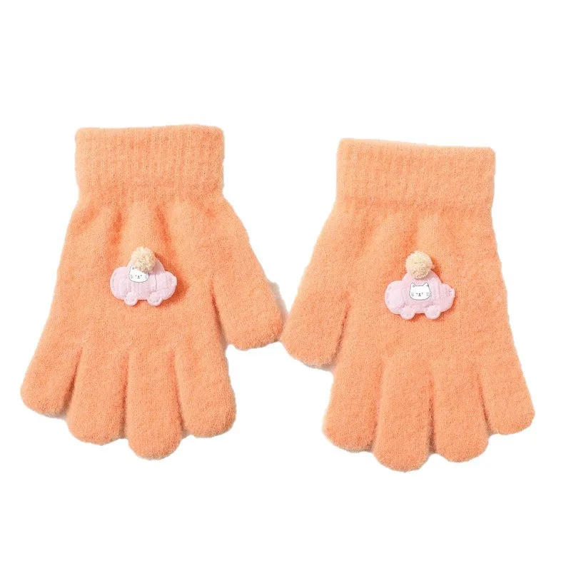 Guantes invierno niños 6-10 años resistentes al frío – Color sólido tipo completo - imagen 5