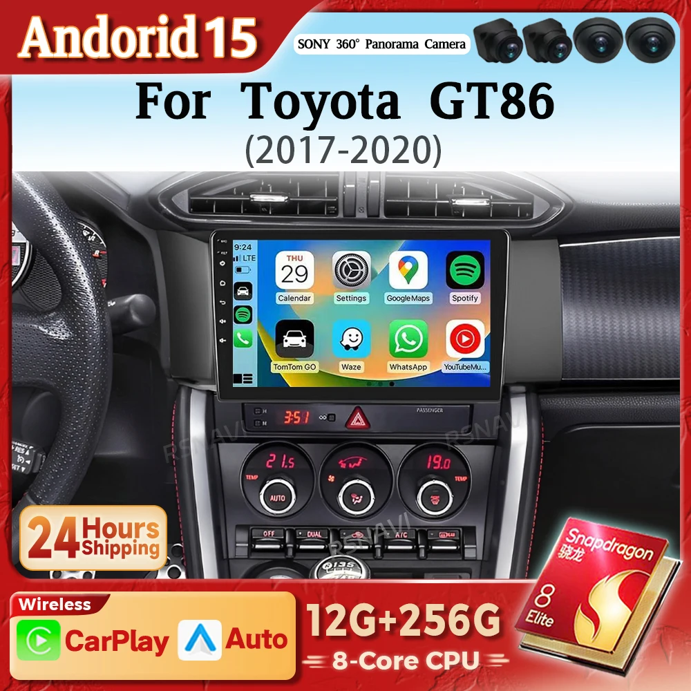 Radio 2 DIN con CarPlay y Android Auto – GT86/BRZ 2012-2016
