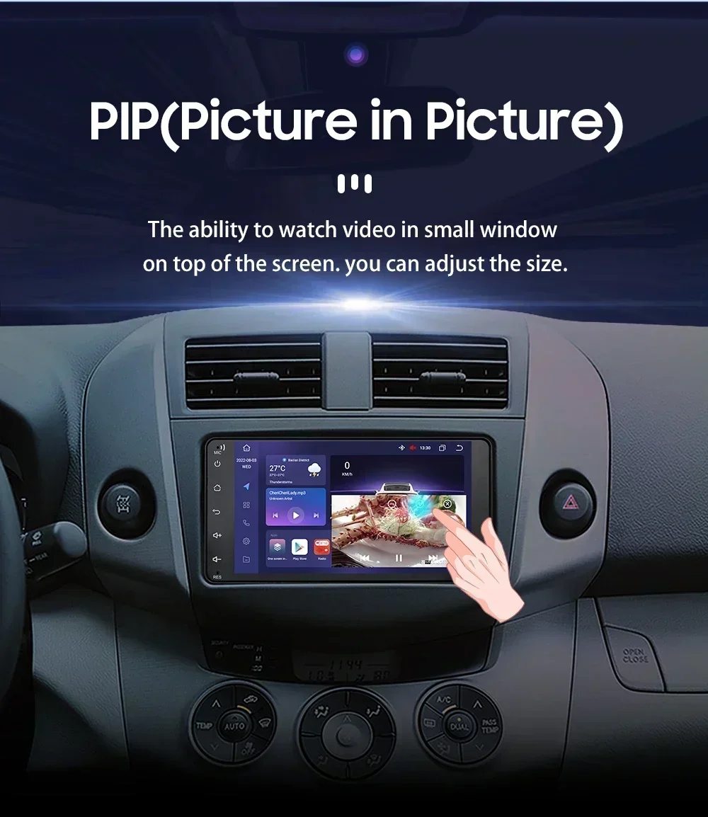Hizpo 7 pulgadas Radio Android con GPS para Toyota 4Runner Camry RAV4 - imagen 3