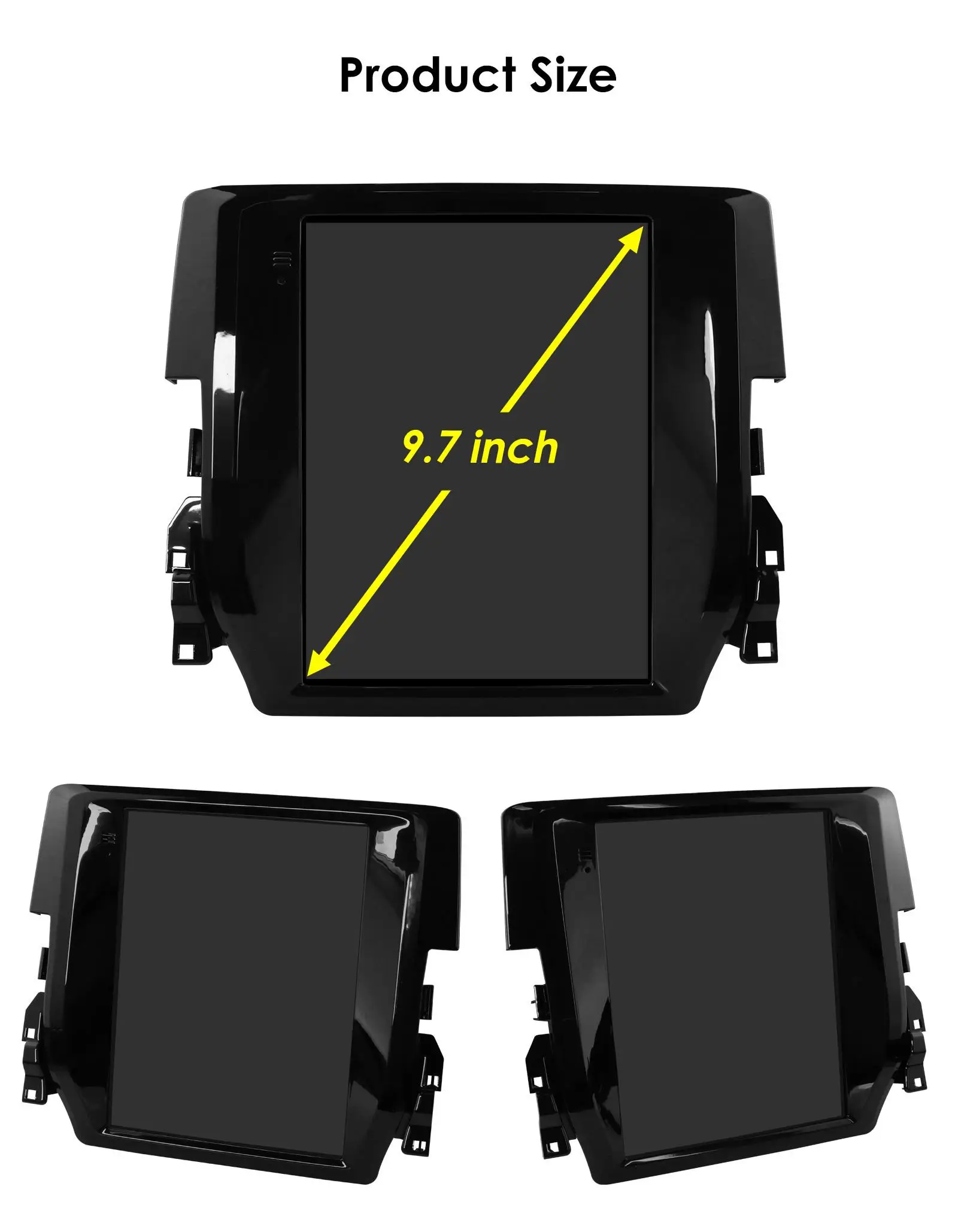 Hizpo Android 13 Radio de coche Multimeda para Honda Civic 2015 - 2020 Auto Carplay Audio estéreo navegación GPS 2 din para estilo Tesla - imagen 5