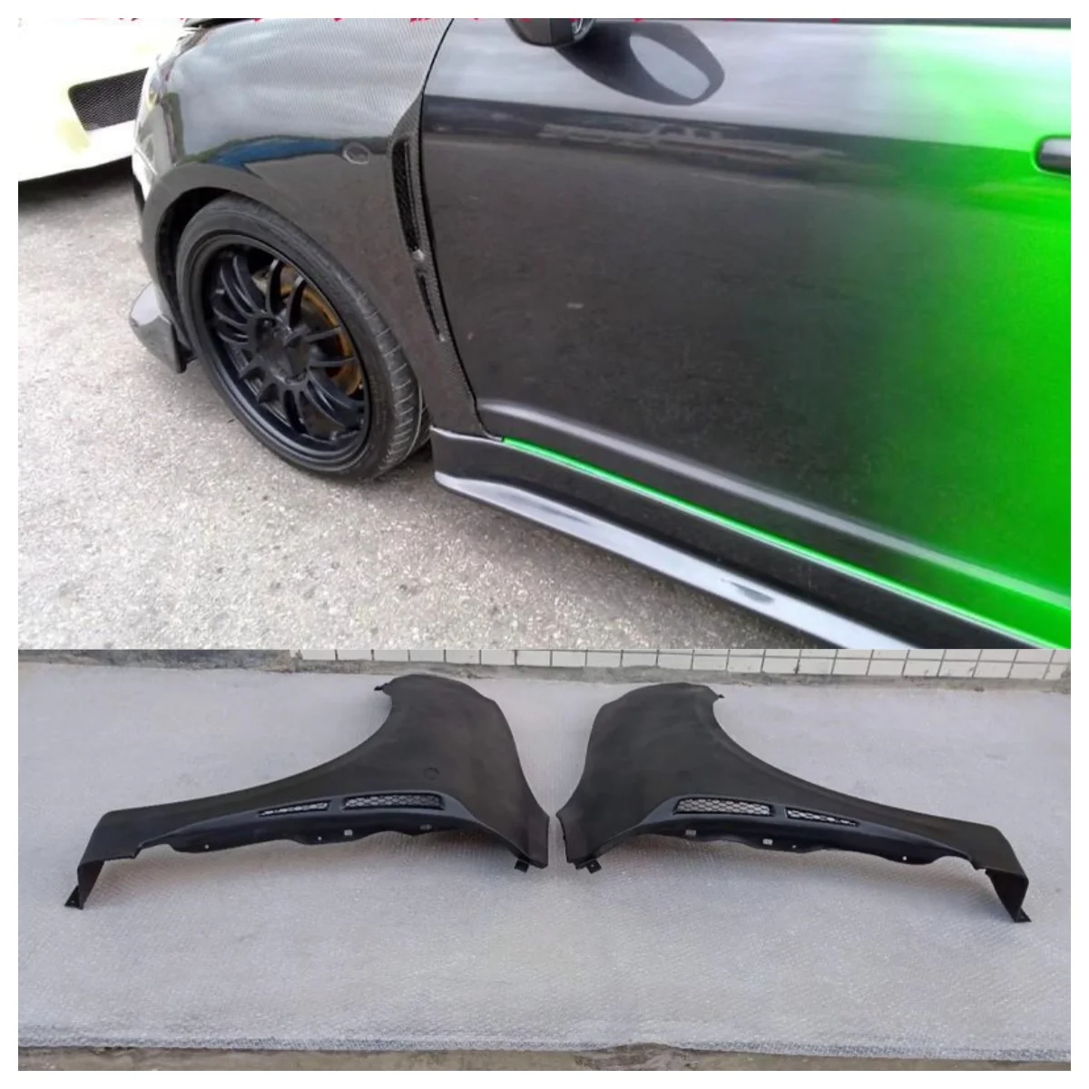 Guardabarros Delantero Carbono Suzuki Swift ZC31S 05-19 - imagen 2
