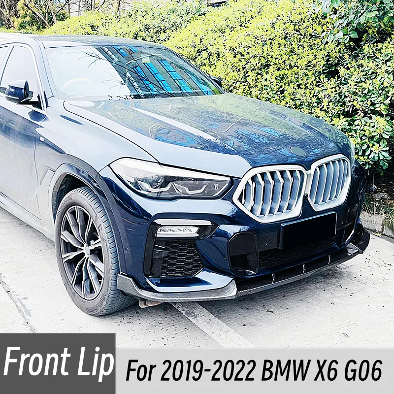 Kit labio divisor y difusor delantero ABS para BMW X6 G06 (2019-2022) M Sport